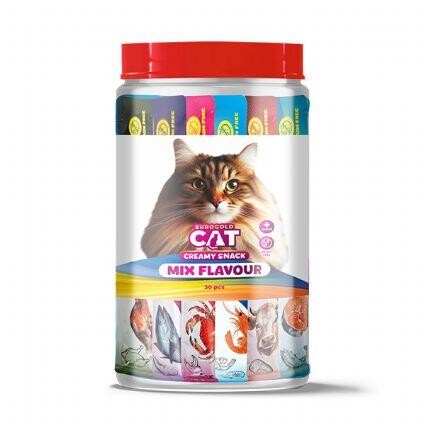 Euro Gold Kedi Ödül Çubuğu Sıvı Karışık Paket 15 GR 30 ADET | SRC: Barcode: 8681144151746